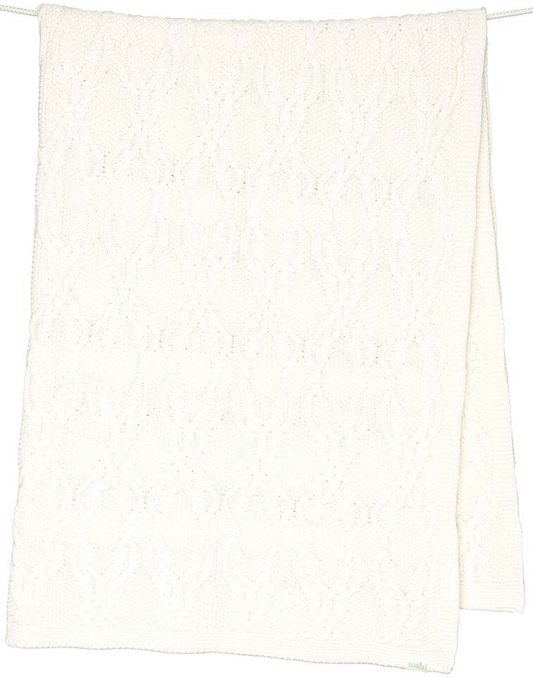 Toshi Organic Blanket Bowie Cream BABY ESSENTIALSBedding Kids