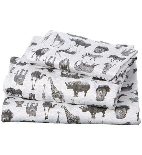 Toshi Cot Sheet Set Knit - Zoo