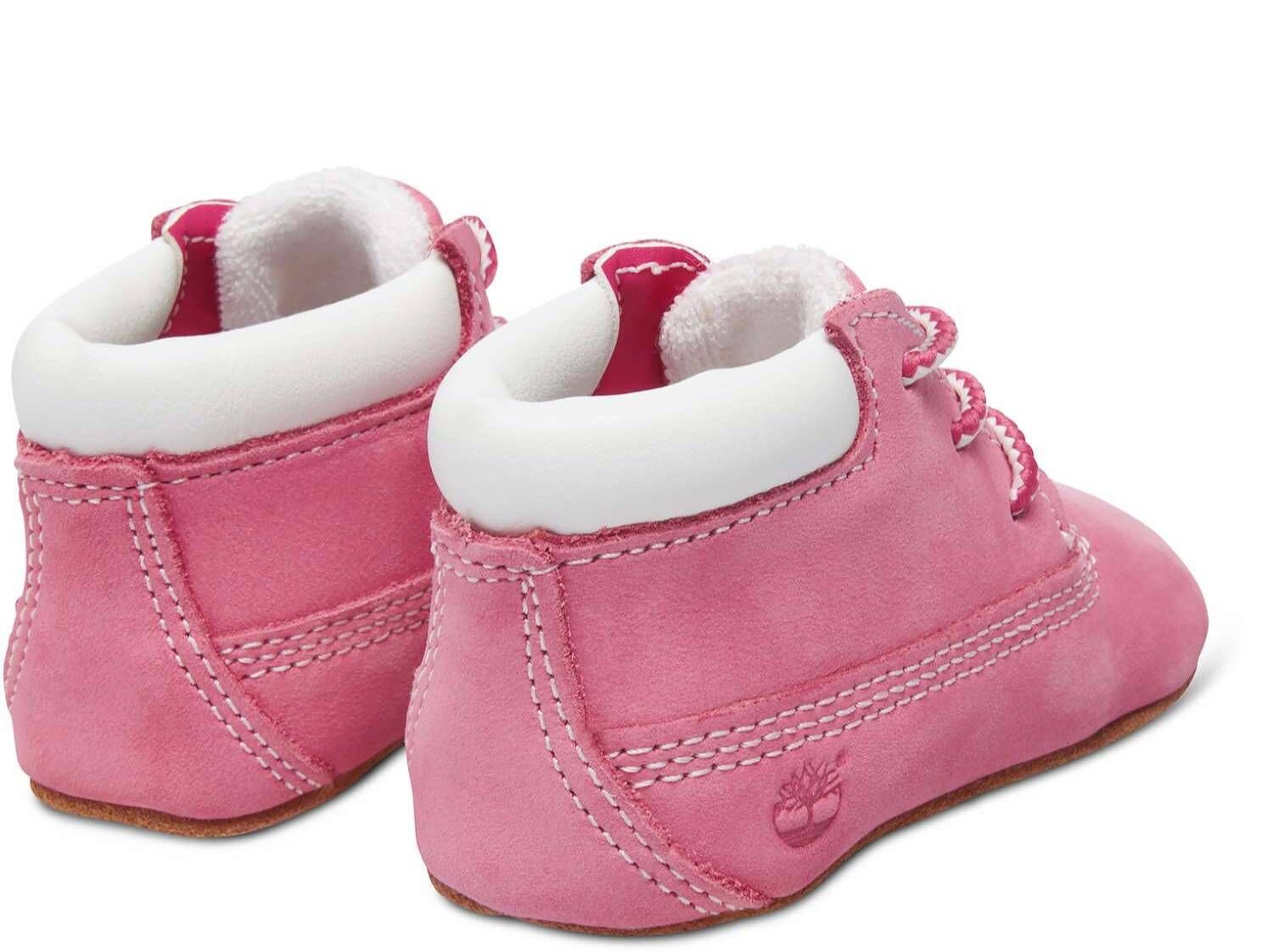 Timberland Infant Crib Booties & Hat Set Pink FOOTWEARInfant