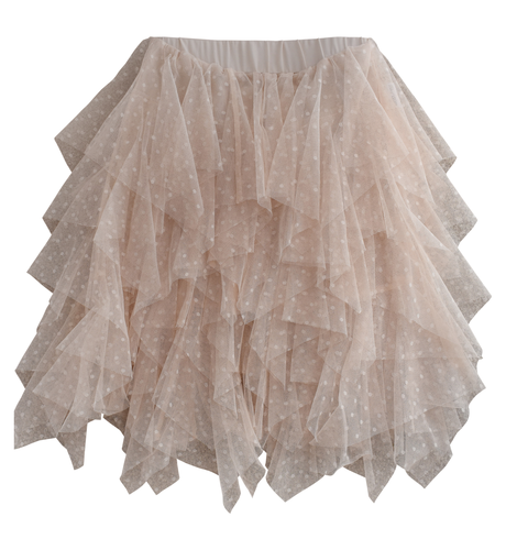 Duke Of London Layered Tulle Skirt - Bone