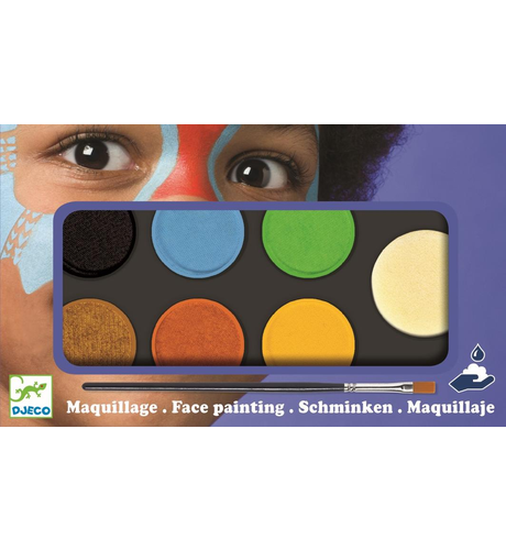 Djeco Nature Face Paint Pallete 6 Colours