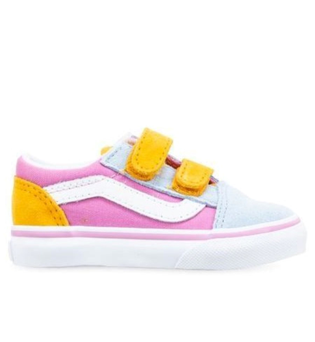 velcro vans pink