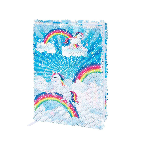 Unicorn Transforming Sequin Notebook