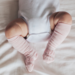 Lamington Merino Knee High Baby Socks - Dahlia