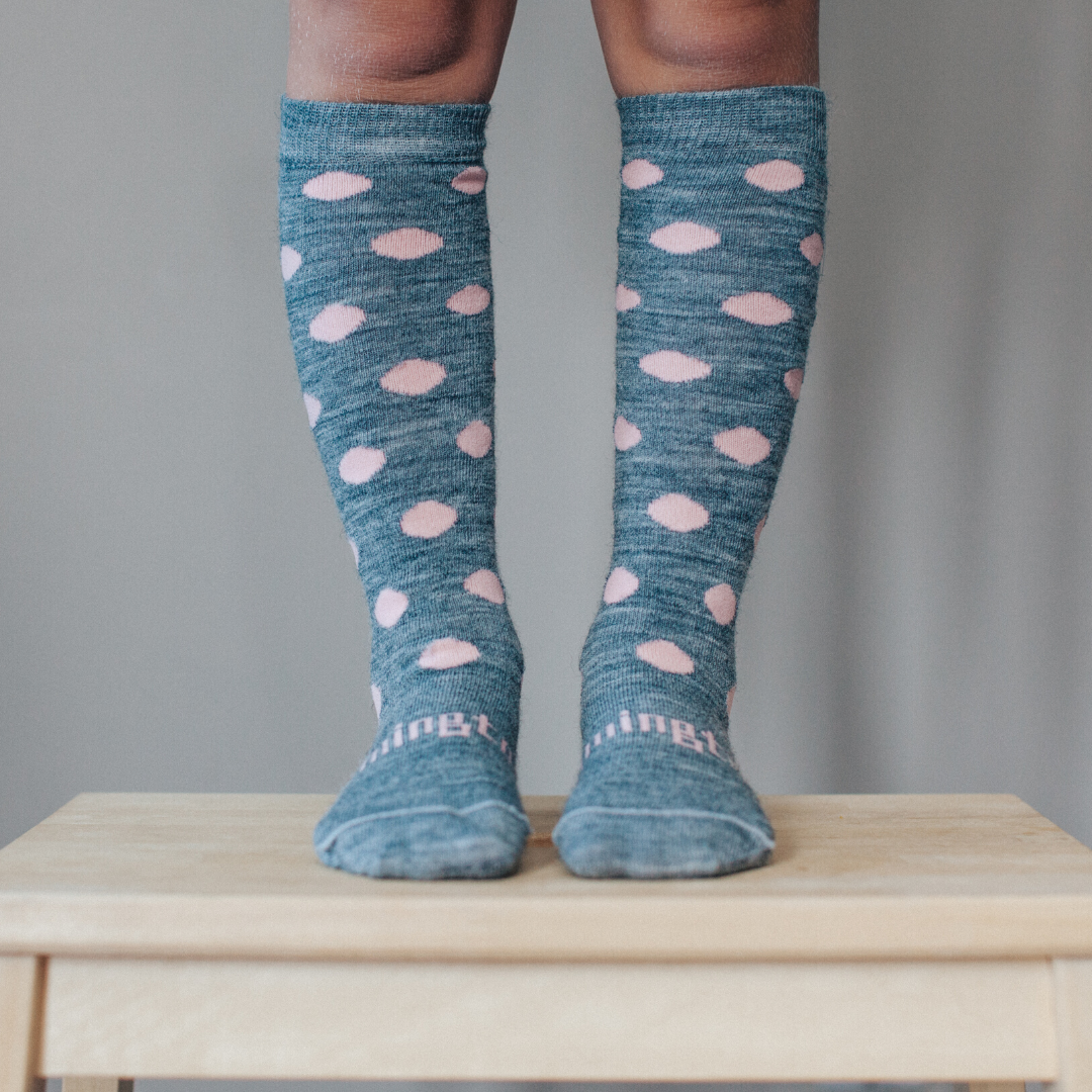 Lamington Merino Socks - Pompom FOOTWEAR-Socks & Tights : Kid Republic - W20 Lamington