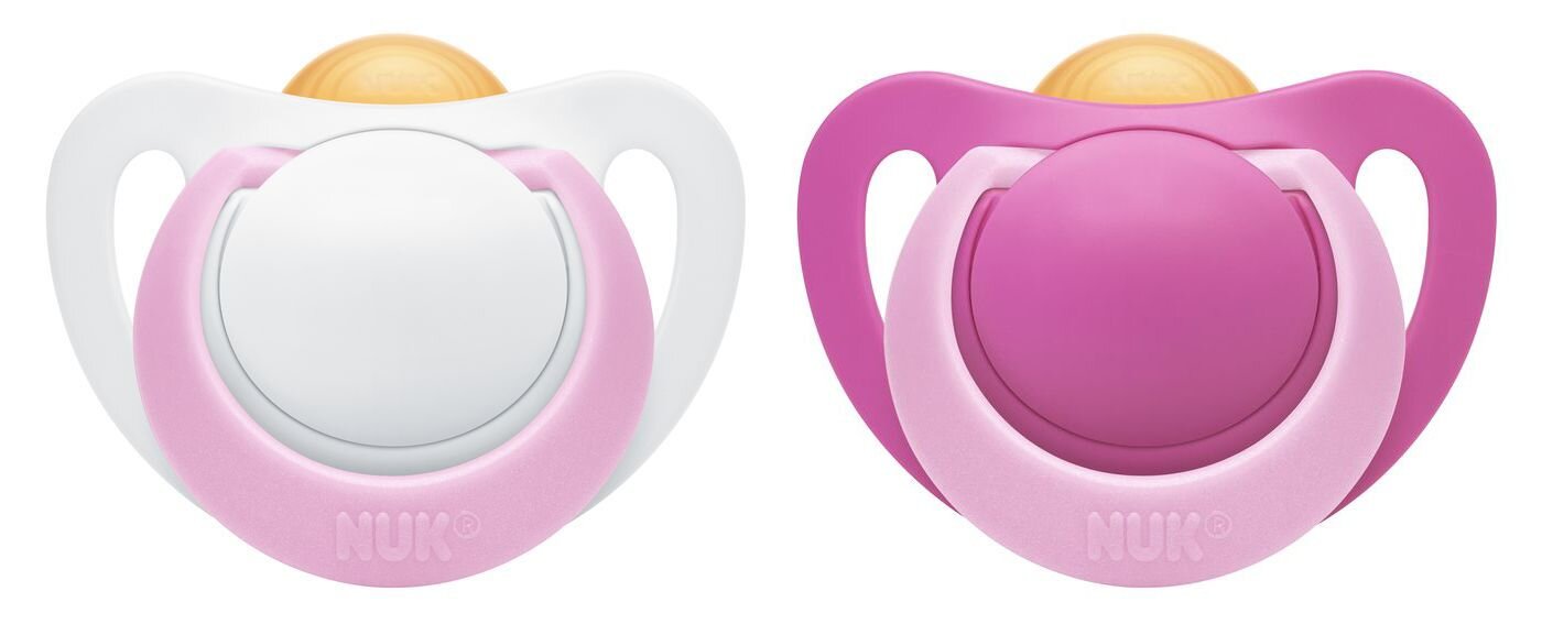 NUK Genius Latex Soother Pink BABY ESSENTIALS-Feeding-Bottle
