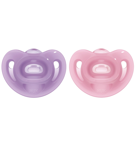 NUK Sensitive Silicone Soother - Pink/Purple