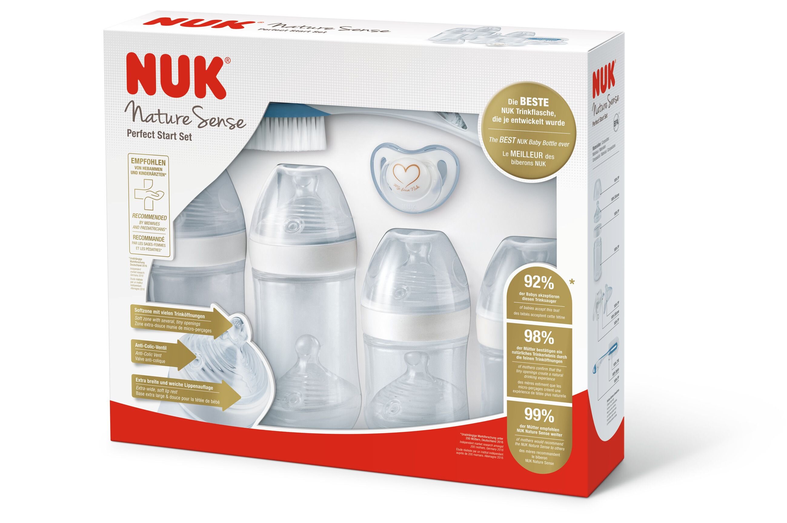 NUK Nature Sense Perfect Start Bottle Set NURSERYFeedingBottle Feeding & Pacifiers Kid