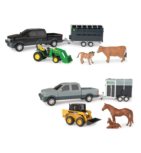 John Deere Pickup & Livestock Trailer