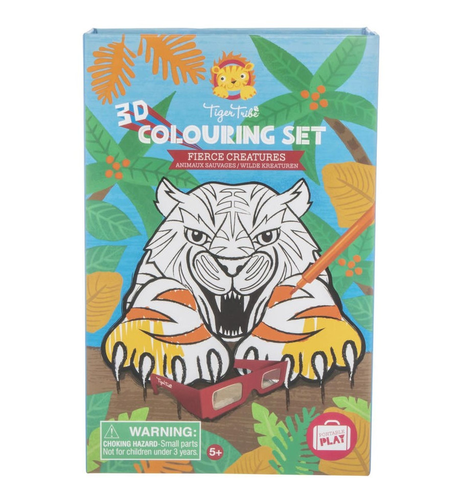 Tiger Tribe 3D Colouring Fierce Creatures