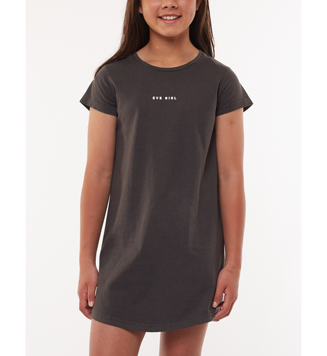 Eve's Sister Washed Tee Dress - Washed Black