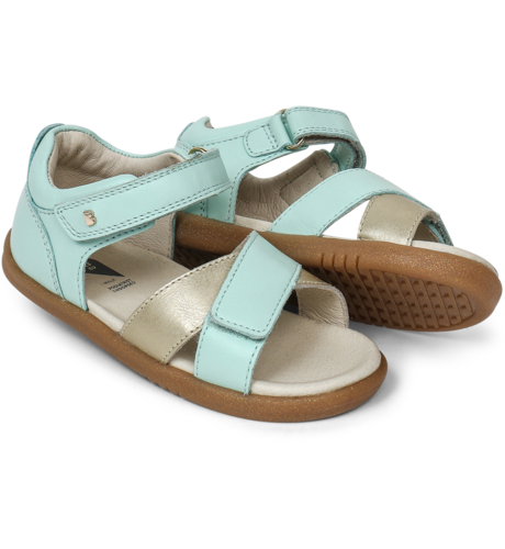 Bobux i-Walk Sail Sandal - Mint + Gold