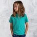 Minti Split Striped Tee - Teal Stripe