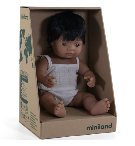 Miniland Doll Hispanic Boy - 38cm (Boxed)