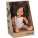 Miniland Doll Caucasian Girl Brunette - 38 cm (Boxed)
