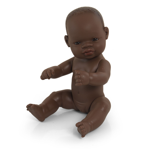 Miniland Doll African Girl - 32 cm (Undressed)