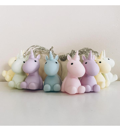 Stellar Haus Pastel Unicorns Fairy String Lights