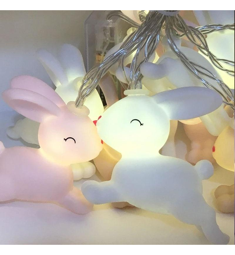 Stellar Haus Pastel Bunny Fairy String Lights