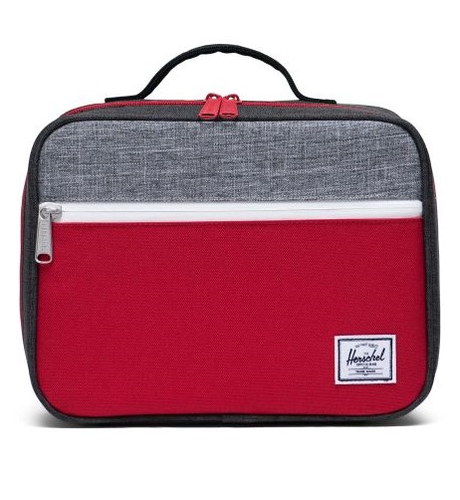 Herschel Pop Quiz Lunch Box - Black Crosshatch/Red/Raven Crosshatch