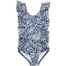 Huxbaby Floral Frill Swimsuit - Ink