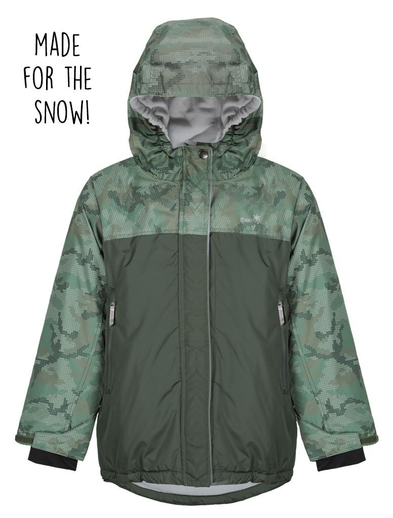 Snowrider Ski Jacket Digital Camo SHOP BY BRANDTherm Kids Clothing NZ Shop Online Kid