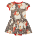 Rock Your Baby Leopard Santa Baby Waisted Dress