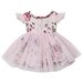 Designer Kidz Pearl Floral Doll Dress - Pink