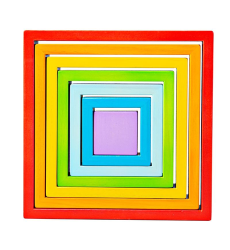 BigJigs Wooden Stacking Squares