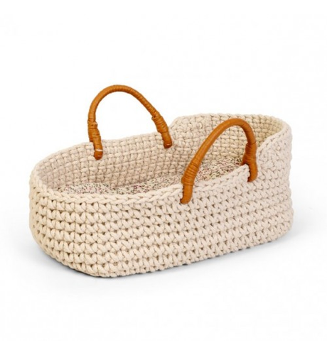 Astrup Knitted Doll Basket & Bedding Set 35-40cm
