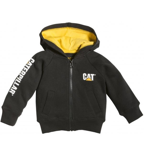 CAT Trademark Banner Zip Sweatshirt - Black