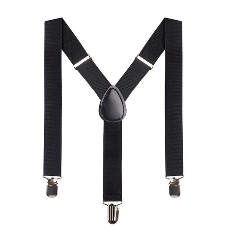 Designer Kidz Bradley Boys Suspenders - Black