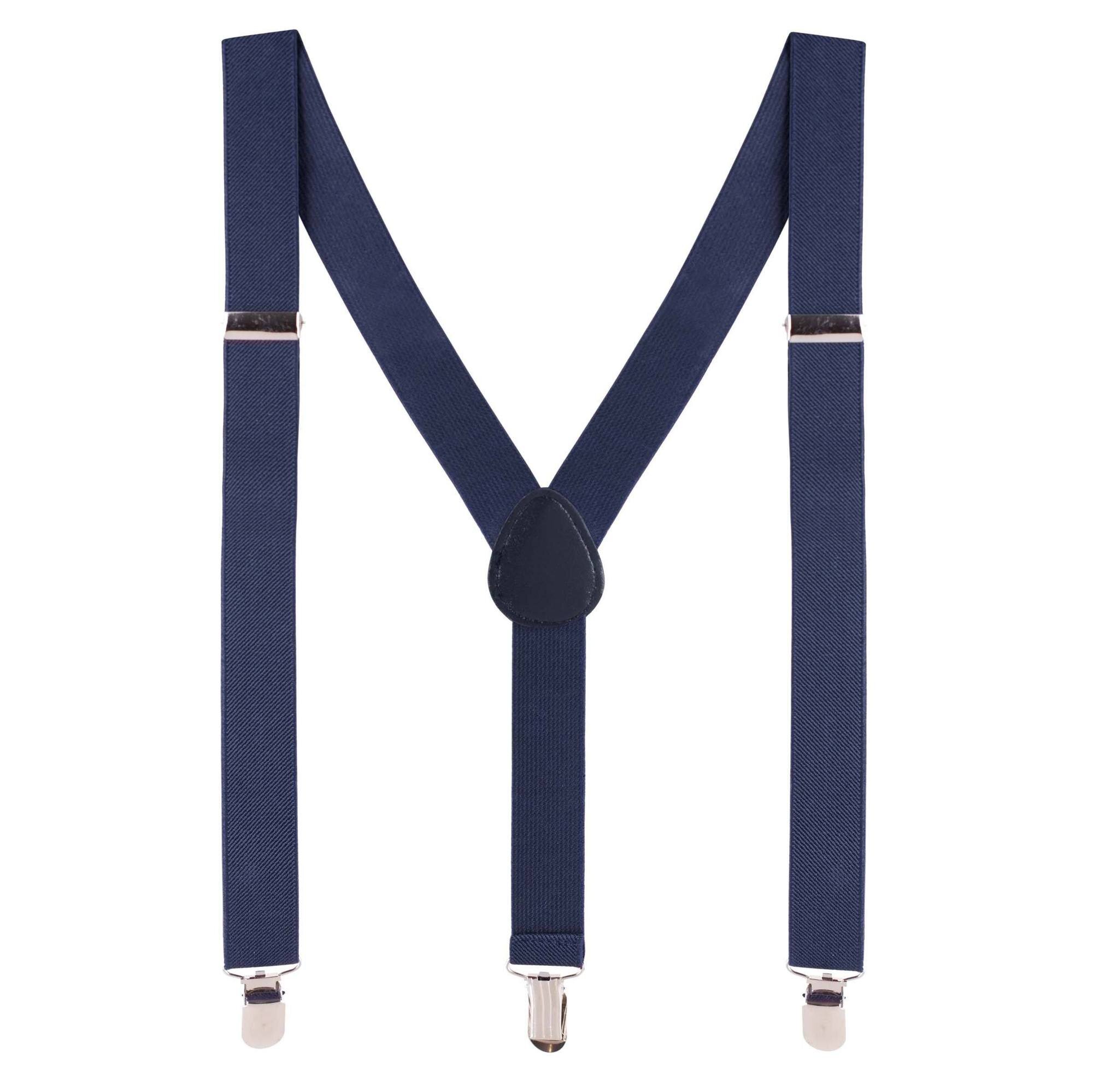 Designer Kidz Bradley Boys Suspenders - Navy - CLOTHING-ACCESSORIES