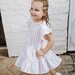 Little Hearts Frilly Tiered Dress - Sorbet Stripe