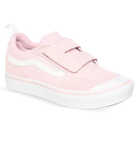 Vans ComfyCush New Skool Velcro - Pink/True White