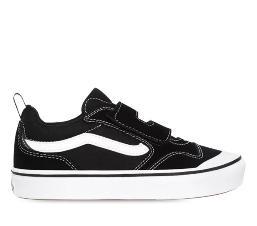 Vans ComfyCush New Skool Velcro Black White FOOTWEAR Sneakers Kids Clothing NZ Shop Online Kid Republic Vans MATA