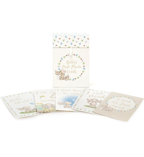 Jellycat Bashful Bunny Baby's First Photo Cards