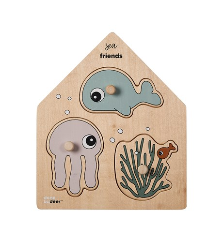 DBD Peg Puzzle - Sea Friends