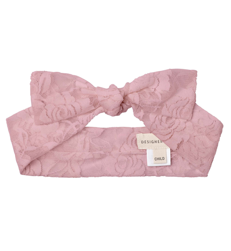 Designer Kidz Candi Lace Headband - Truffle