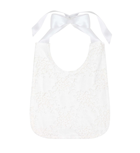 Designer Kidz Sophia Christening Bib - Ivory