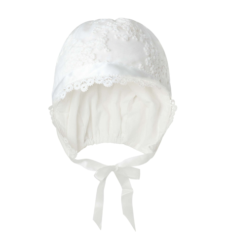 Designer Kidz Sophia Christening Bonnet - Ivory