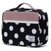 Herschel Pop Quiz Lunch Box - Polka Dot Black and White/Ash Rose