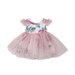 Designer Kidz Audrey Floral Doll Dress - Tea Rose