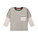 Paper Wings Relaxed Fit Raglan T-shirt - Grey Marle/Silver