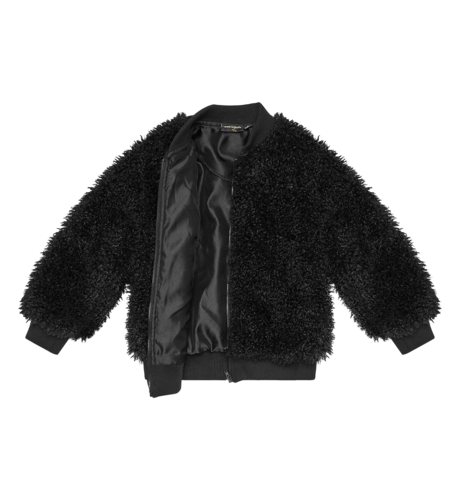 Rock Your Kid Black Teddy Jacket