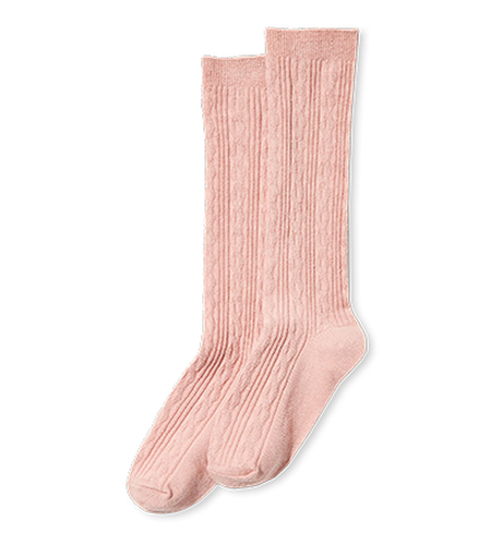 Milky Knee High Socks - Peony Pink