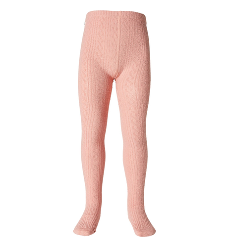 Milky Jaquard Tights - Peony Pink