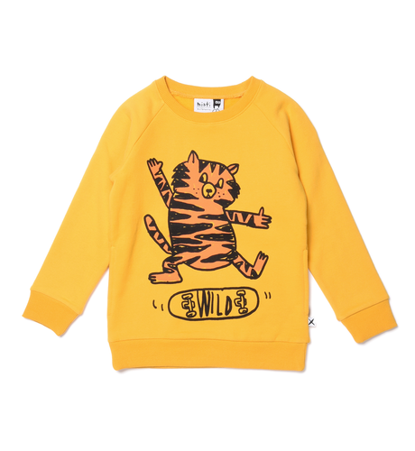 Minti Skate Cat Furry Crew - Mustard