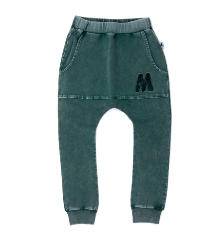 Minti Blasted Pouch Trackies - Jungle Wash