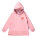 Minti Hearts On Hearts Furry Zip Up - Muted Pink