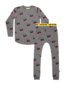 Band of Boys Lightning Sunnies Repeat Winter PJs - Dark Marle Grey